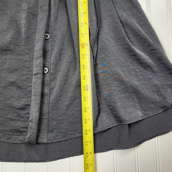 Simply Vera Vera Wang Black Belted Shirt Dress Tie Waist Midi Knee Length XXL - Picture 8 of 13